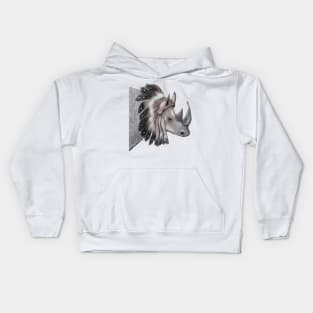 rhino indian Kids Hoodie